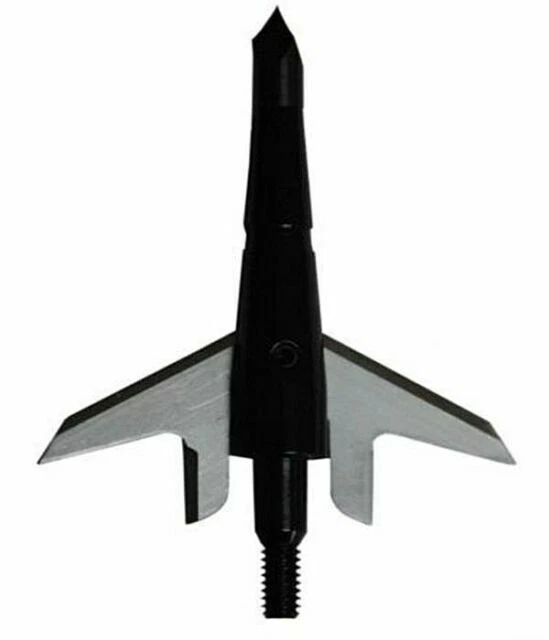 Swhacker SWH00201 2 Blade 100 Grain 1.75'' Cut Broadhead - 3 Pieces - Black
