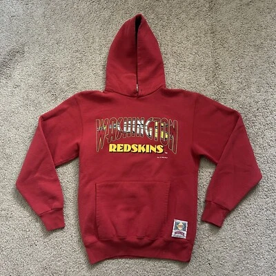 Vtg Boy’s Nutmeg NFL Washington Redskins Red Hoodie Pullover Football Lrg - Image 1 of 4