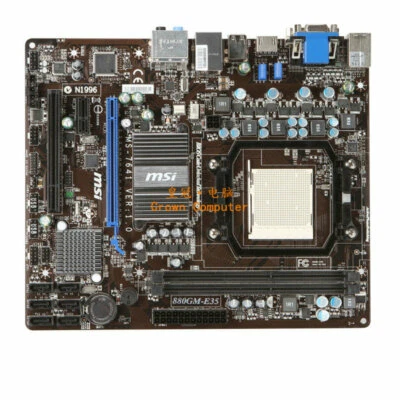 Placa madre PARA MSI MS-7641 880GM-E35 AMD 880G Socket AM3 DDR3 PROBADA OK Foto 1 de 4