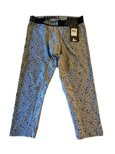 Jordan Nike Youth XL AOP Compression TrainingTights Pants Gray NWT, Retail $45 - Picture 1 of 6