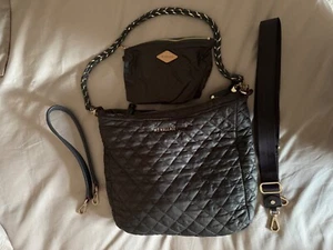 MZ Wallace Crosby Hobo Shoulder Bag Pre-Owned Excellent Condition - Picture 1 of 2
