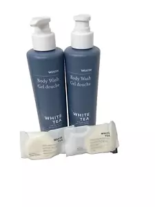 2x WESTIN HOTEL Heavenly Spa Weiß Tee Bad Duschgel Duschgel SET 2 + SEIFENSTANGE - Bild 1 von 4