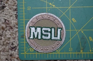 Throwback Michigan State Spartans MSU Hockey Shield Neck Jersey Crest NCAA - Picture 1 of 1