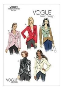 HTF Miss Victorian Tailcoat Style Hi-Low Blazer Jacket Pattern Vogue V8601 14-22 - Picture 1 of 7