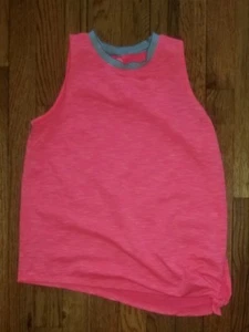 Mädchen So... Rosa Tanktop Größe S grauer Besatz  - Bild 1 von 4