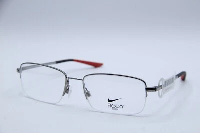 NOVO ÓCULOS FLEXON NIKE 4306 073 ARMAÇÃO VERMELHA GUNMETAL AUTÊNTICA 56-18 - Imagem 1 de 4