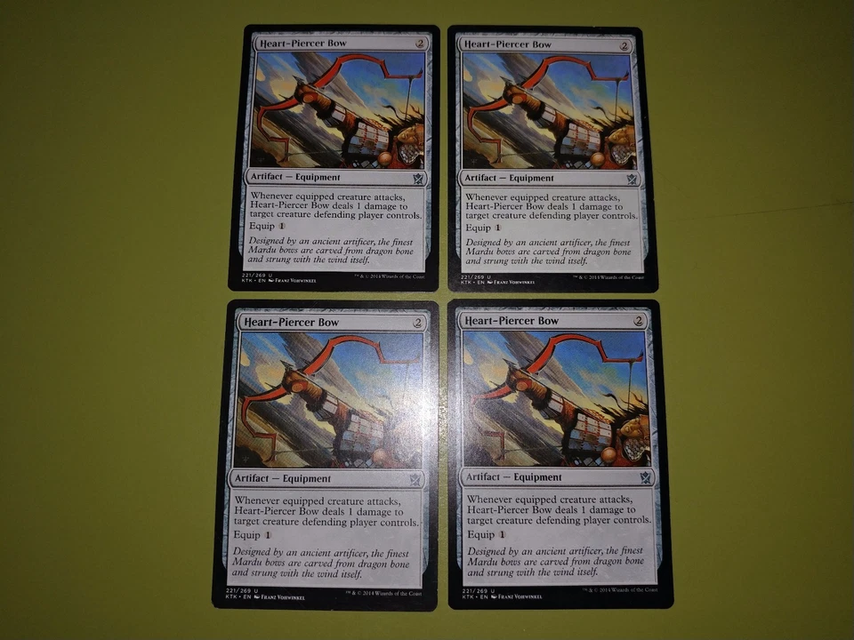 Heart-Piercer Bow x4 - Khans of Tarkir - Magic the Gathering MTG 4x - Image 1 of 1