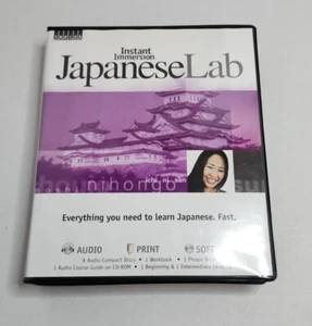 INSTANT IMMERSION JAPANESE LAB SEALED COMPLETE SET SOFTWARE AND BOOKS - Picture 1 of 4
