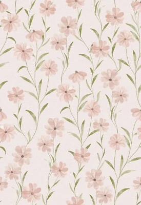 Lindo Papel Pintado Floral Rosa 3m/10m Pelar y Pegar PVC Autoadhesivo Papel de Contacto Foto 1 de 4