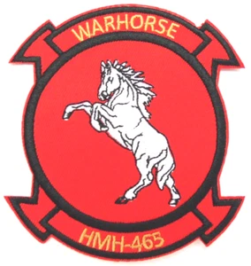 USMC Heavy Helicopter Squadron (HMH-465) "Warhorse" Bügelbild/Aufnäher Patch - Bild 1 von 1