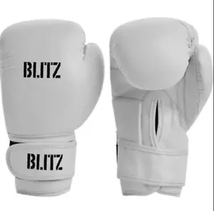 Blitz Training Boxing Gloves MMA Sparring Kickboxing White 14oz Martial Arts - Picture 1 of 1