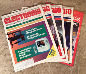 Vintage Electronic Servicing & Technology Magazine - Lot of 4 Issues (+1 extra)