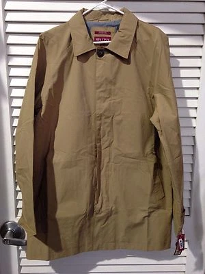 Merona Adult Men's Big & Tall Khaki Trench Coat Size LT New with Tags - Image 1 of 3