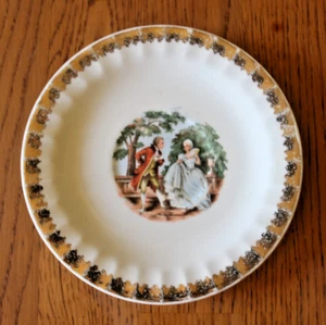 The Cronin China Co. Saucer Gold Trim Man & Woman Replacement Decor VG - Bild 1 von 4