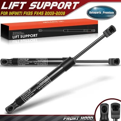 2 piezas soportes de elevación del capó delantero amortiguadores puntales para SUV Infiniti FX35 FX45 2003-2008 Foto 1 de 4