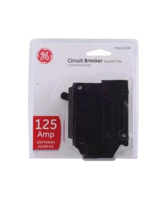 Interruptor de circuito de doble polo GE THQL21125P 125 amperios 120/240 VCA 10.000 A/C Foto 1 de 4