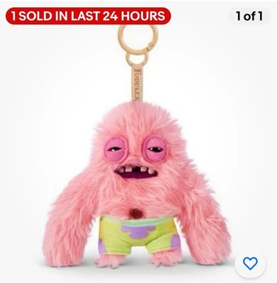 Zuru Fuggler x Spongebob Squarepants Keychain Plush Ring Patrick Star 5 in - Image 1 of 3