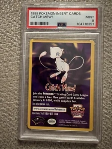 1999 Pokémon Wizards of the Coast CATCH MEW!Movie Promo PSA9 - Picture 1 of 1
