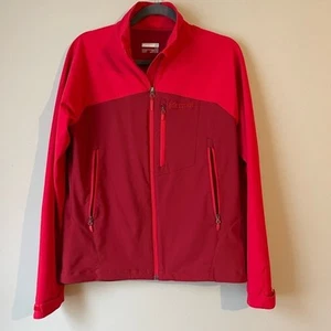 Marmot Estes Red Zip Up Softshell Jacket Outdoor Hiking  Athleisure  - Picture 1 of 15