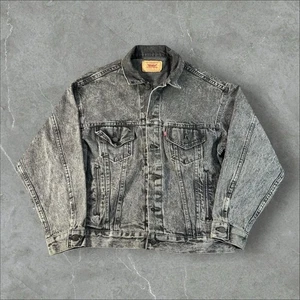 Chaqueta vaquera vintage Levi's para hombre mediana negra 70507 0253 Trucker años 80 hecha en EE. UU. - Imagen 1 de 9