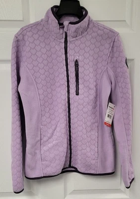 Chaqueta polar Reebok para niñas con corazones en relieve talla 14/16 - LAVANDA  Foto 1 de 4