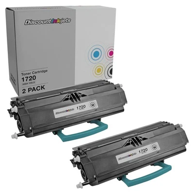 2pk 310-8707 Dell 1720 Black Laser Toner Cartridge GR332 1720dn MW559 310-8709 - Image 1 of 4