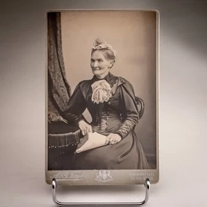 Victorian Cabinet Card Portrait A G Taylor Photographers To The Queen c1885-1895 - Picture 1 of 6