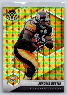 2021 Panini Mosaic #168 Jerome Bettis Prizm Reactive Yellow - Image 1 of 2