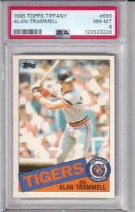1985 Topps Topps Tiffany Alan Trammell #690 * Tiger * Hof * NM-MT PSA 8 - Bild 1 von 1