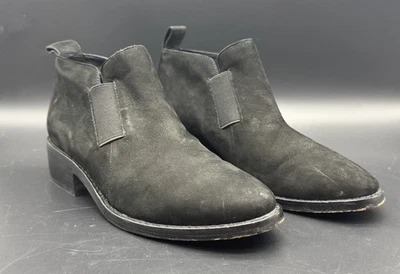 "Botín al tobillo Eileen Fisher 7 Vero Cuoio de cuero negro TOTAL 1,75"" tacón" Foto 1 de 4