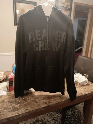 Sudadera con capucha negra con cremallera Reaper Crew Sons Of Anarchy 2020 2xl, sello oficial... Foto 1 de 4