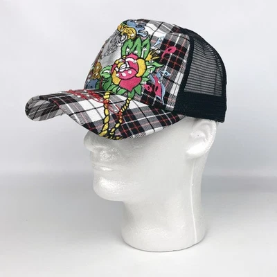 Sombrero de camionero Ed Hardy estrás cierre a presión Christian Audigier Foto 1 de 4