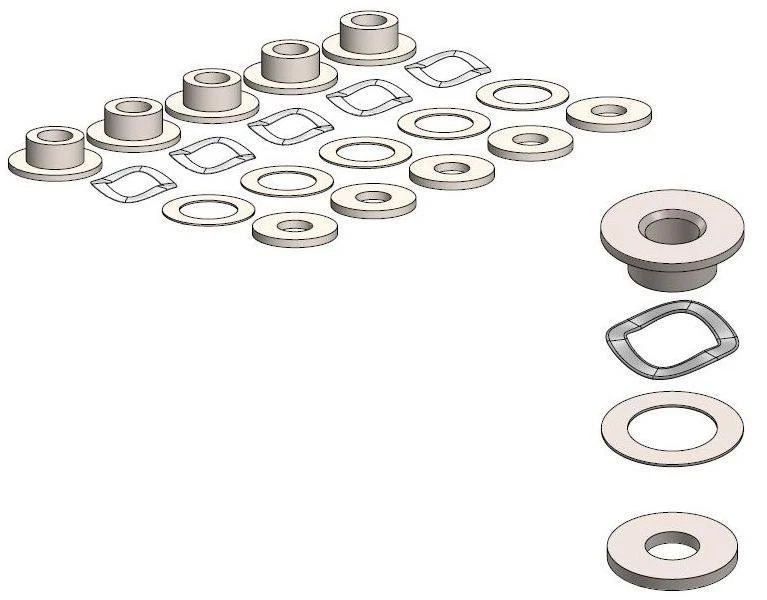 Kit de montaje flotador Moto Master para disco BMW R 1200 RT (K26) 2007-2009 Foto 1 de 1