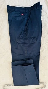 Men’s Red Kap Industrial Cargo Pants Navy 36x32 PT88NVO Mechanic Warehouse Work - Picture 1 of 4