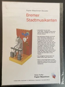 Modellbaubogen - Bremer Stadtmusikanten - Walter Ruffler - originalverpackt - Bild 1 von 2