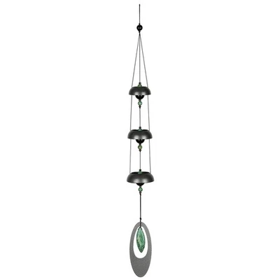 Signature Collection, Woodstock Temple Bells 25'' Jade Wind Bells for Outdoor... - Image 1 of 4