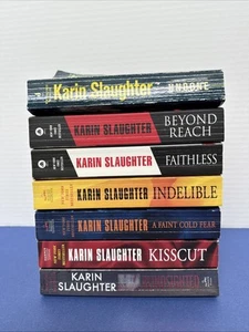 Lot of 7 ~ PB Books ~ Karin Slaughter ~ Complete GRANT COUNTY Series + Undone - Picture 1 of 11