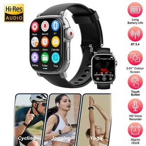 8GB to 128GB Watch Bluetooth MP3 Lossless Music Player Built in Speaker Recorder - Zdjęcie 1 z 29