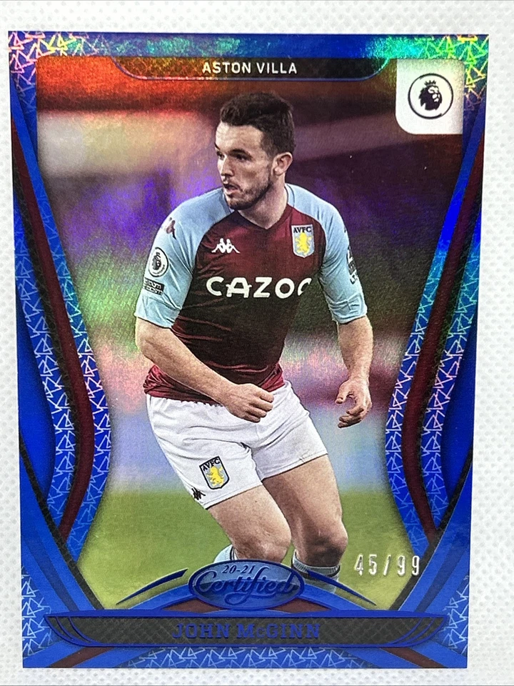 JOHN MCGINN 2020 Panini Chronicles Certified Premier League Mirror Blue /99 #2 - Image 1 of 3