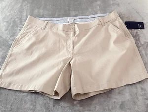 Crown & Ivy Caroline Pebble Shorts Women Size 18W Plus Size Classic Casual New - Picture 1 of 8