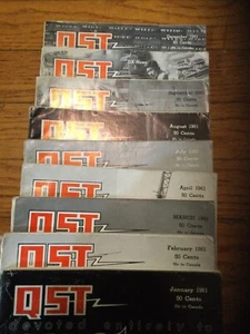 VINTAGE QST AMATEUR RADIO MAGAZINE LOT of 10, 1961 MISSING May, June - Picture 1 of 21