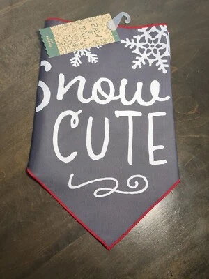 Paw Tail Snow Cute Large Pet Bandana New - Image 1 of 4