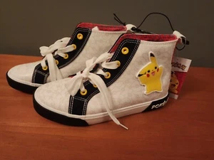 Girls Shoes Pokemon Gift Size 4 Back To School High Top Sneakers - Picture 1 of 3