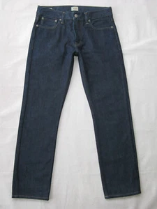 J. Pantalones de mezclilla rectos para hombre Crew 770 talla 29 x 28 azul oscuro 100 % algodón pesado - Imagen 1 de 13