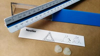 NESTLER 2.41 617 ISO 2 Dreikantmaßstab Redukt Lineal Architekt Vermesser 30cm - Bild 1 von 4