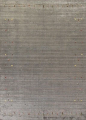 Tribal Gabbeh Handmade Little Character/ Animal Bordered Design Area Rug 9'x12' - Image 1 of 4