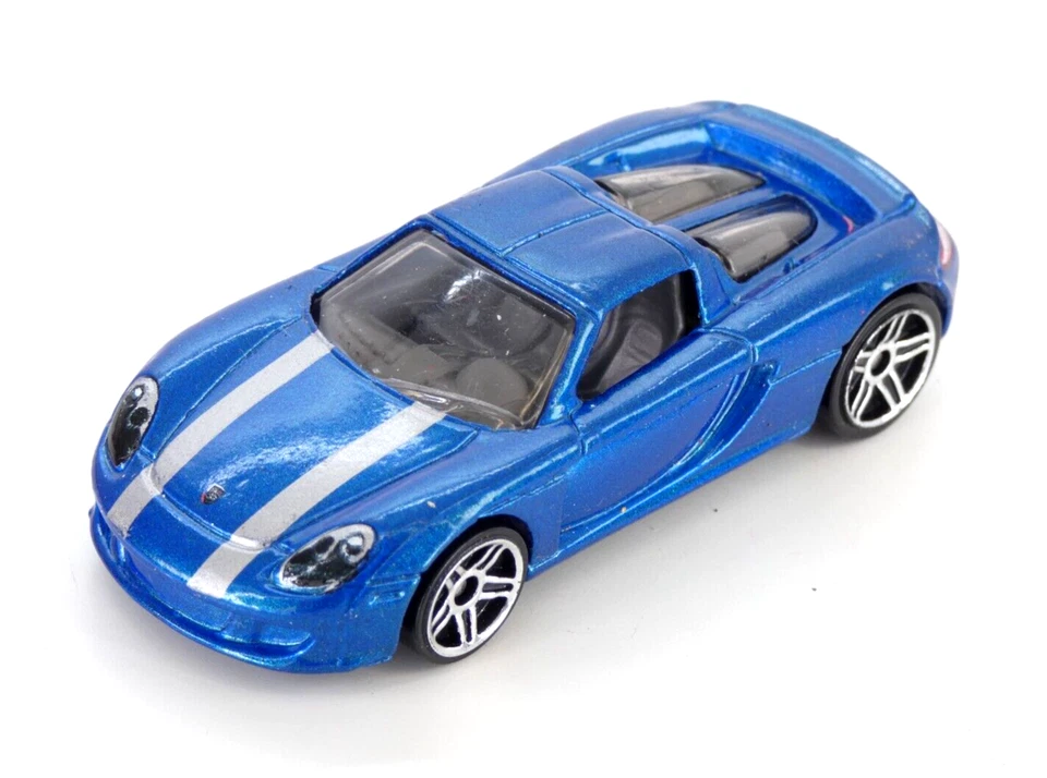 Coche deportivo de juguete Hot Wheels Porsche Carrera GT Diecast Mattel 2006 modelo azul Foto 1 de 4