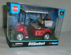 4" Red Golf Cart 1:43 Die Cast Model - Picture 1 of 8