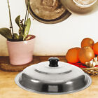 Stainless Steel Wok Lid Frying Pan Cheese Melting Cover Cookware Metal