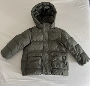 Kids Uniqlo Green Hybrid Down Parka Size 4 5 EUC Coat - Picture 1 of 3